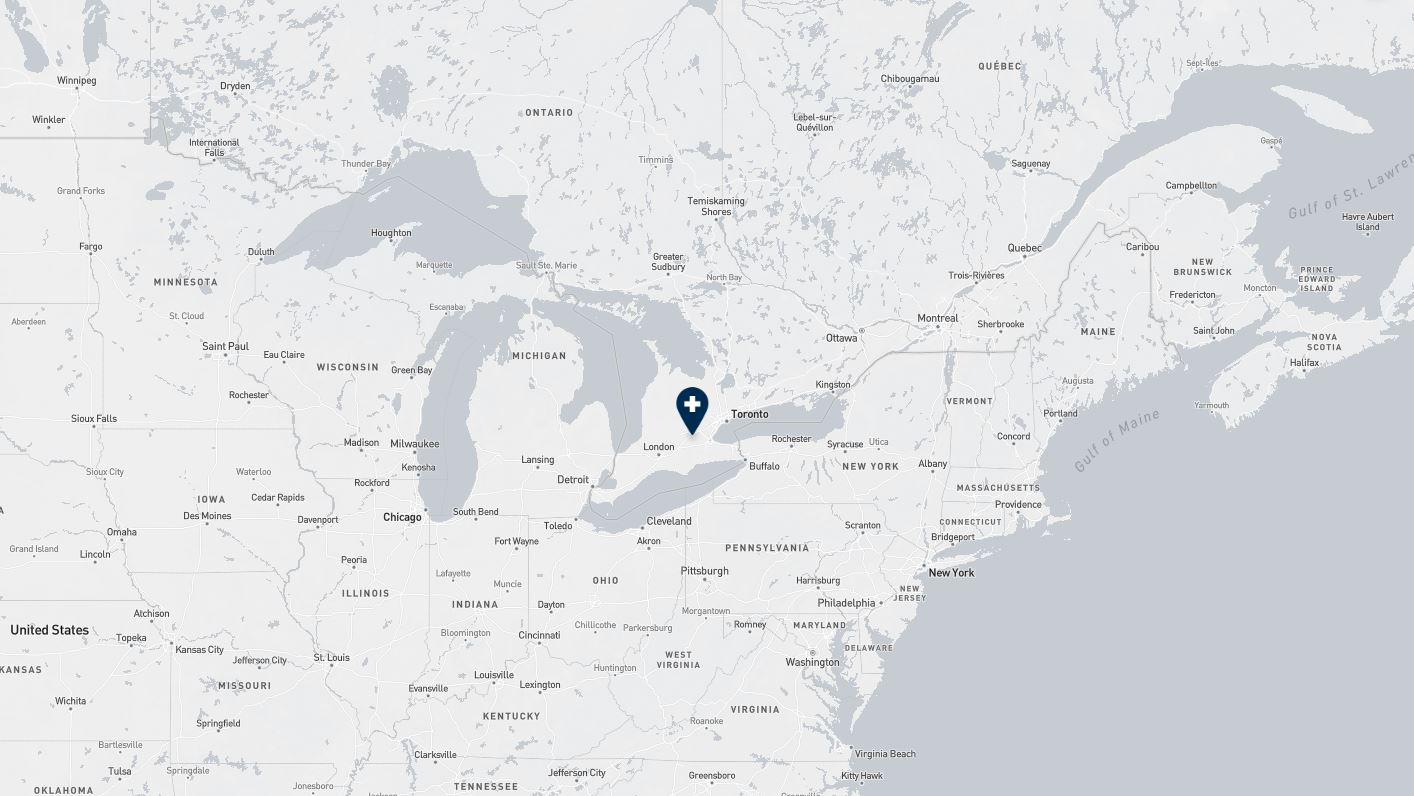 Map of Cambridge Ontario Canada